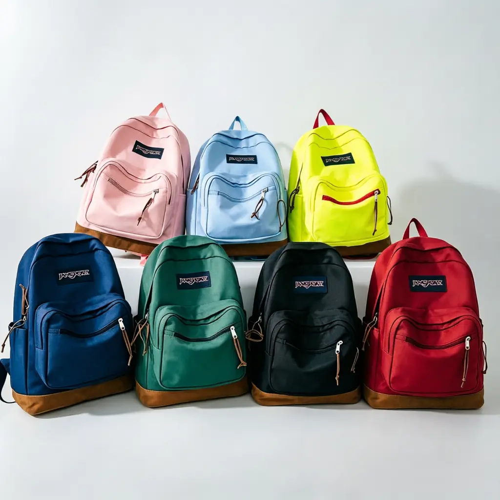 JanSport Right Pack Backpack - Premium Cordura Fabric with Suede Leather Bottom, 15" Laptop Sleeve & Multi-Color Options