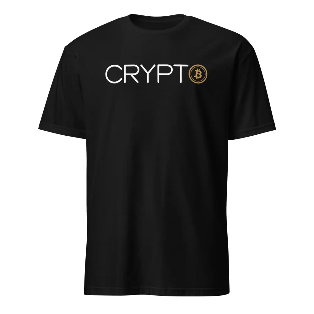 Crypto Bitcoin  Minimalist Short-Sleeve Unisex T-Shirt