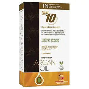 One 'n Only Fast 10 Permanent Hair Color with Argan Oil – Very Black 1N