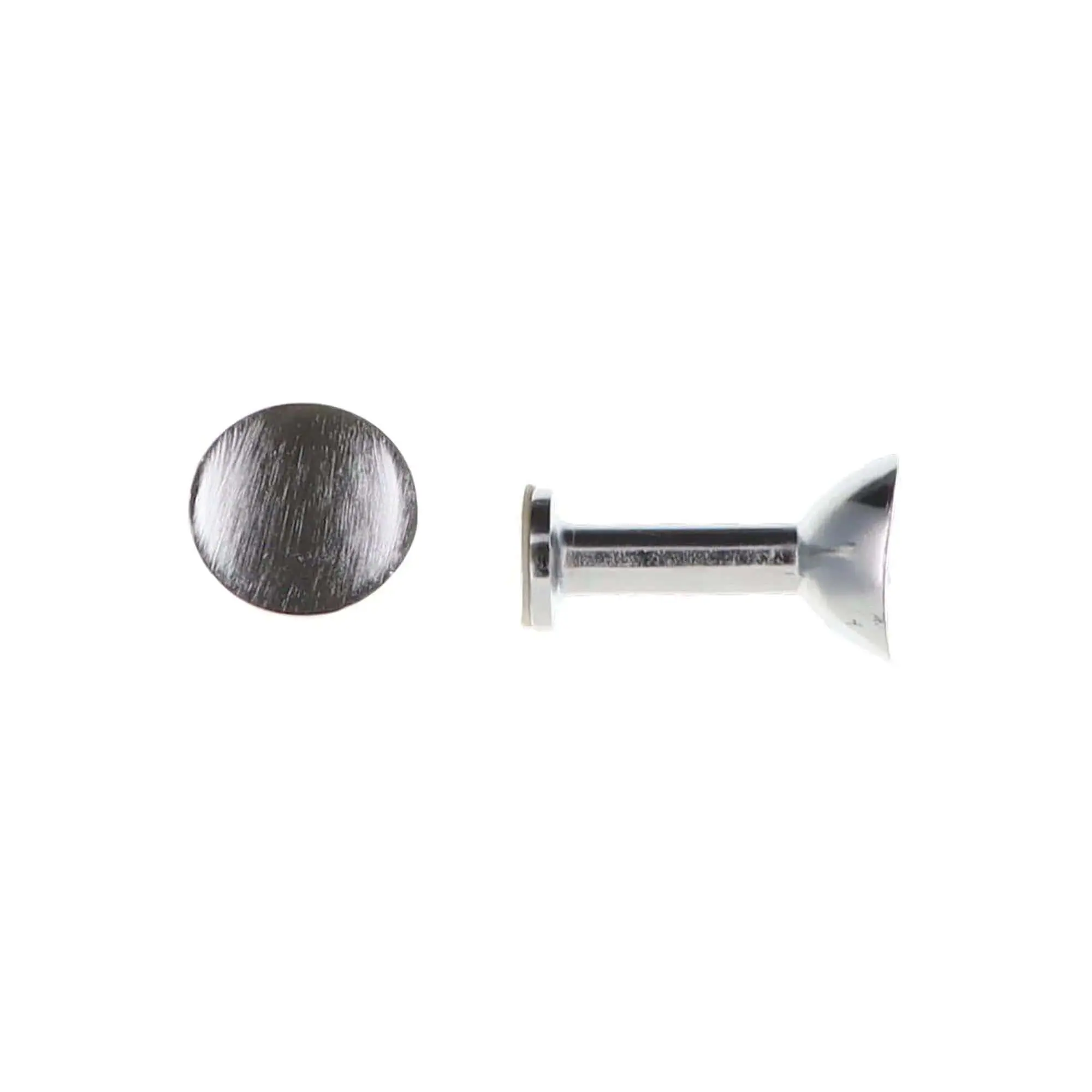 Elegant Round Design Curtain Tieback Hooks - Set of 2 Adhesive Drapery Holdbacks - Chrome Decorative Metal Window