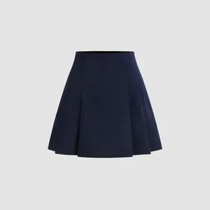 Cider [5 colors, size 0-10] Corduroy Mid Rise Pleated Mini Skirt SwimWeek