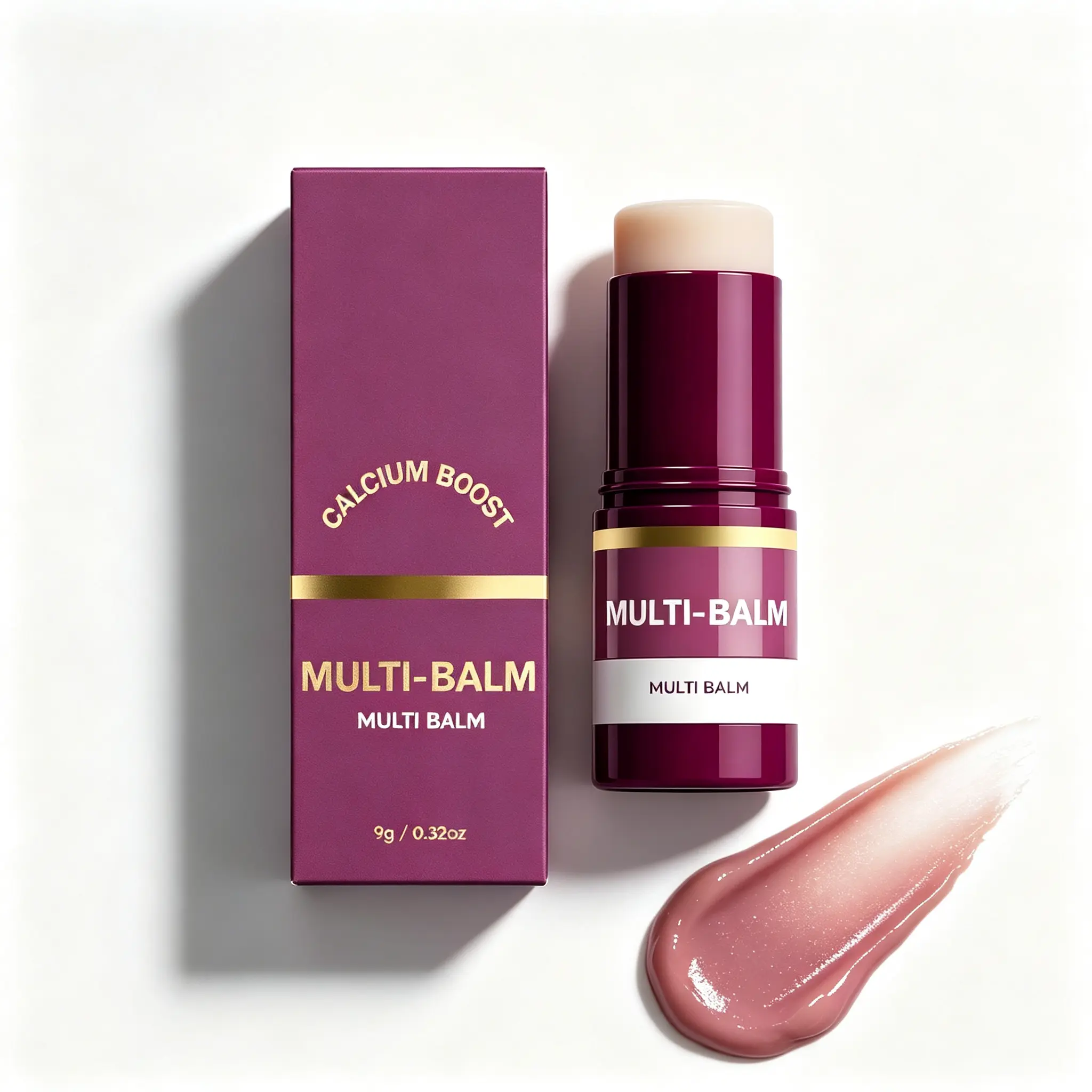 Calcium Boost Multi Balm - Collagen Infused Hydrating Stick for Fine Lines, Under Eyes, Neck & Lips, Anti-Aging Moisturizer 0.32oz