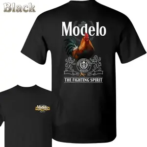 Modelo Fighting Spirit Rooster Shirt - Colorful Rooster With Crest And Vintage Mexican Style , Bold Graphic Tee For Animal Lovers , Funny Farm Shirt, Vintage Mexican Shirt,Menswear Unisex