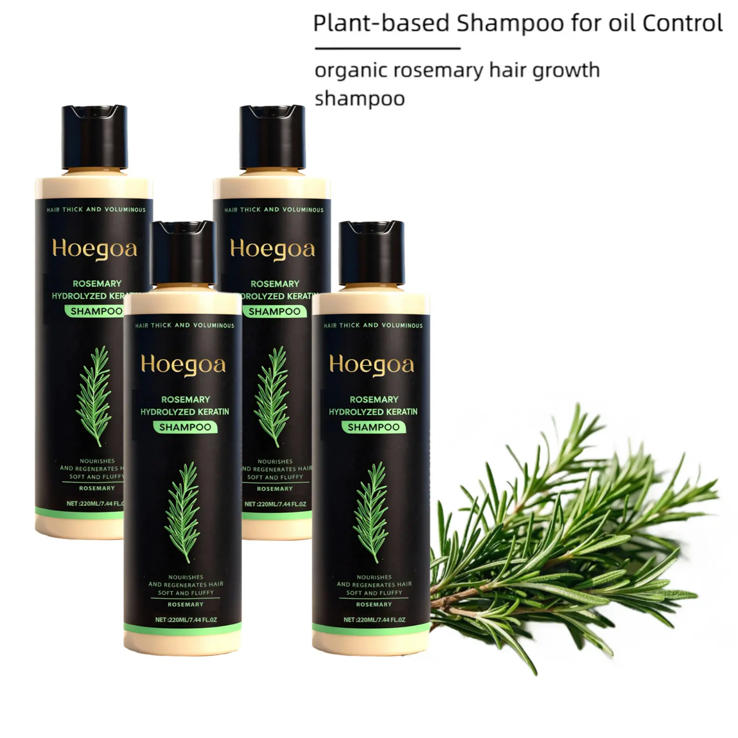 220ML Rosemary Shampoo-Boost Hair Growth,Control Oil&Dandruff,Soothe Scalp lritation&RestoreShine!Out door fun Hydrolyzed Keratin Organic Haircare Nourishes Hair Summer Wins DealsForYouDays Fragrance Repair Organic Haircare Rosemary Hydrolyzed