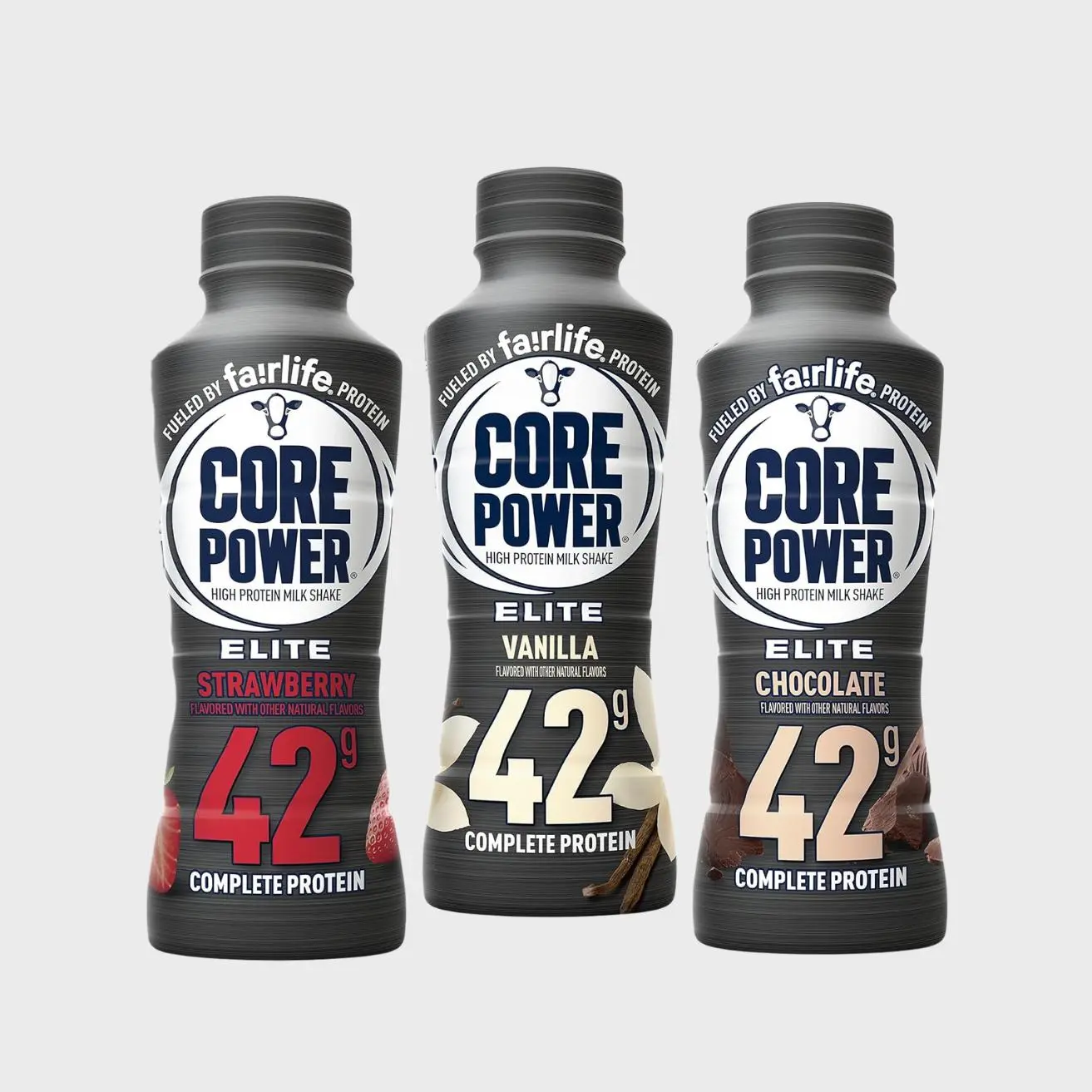 Core Power Elite High Protein Shake - 42g Complete Dietary Protein Supplement Beverage, 14oz Bottle Health Drink Mix