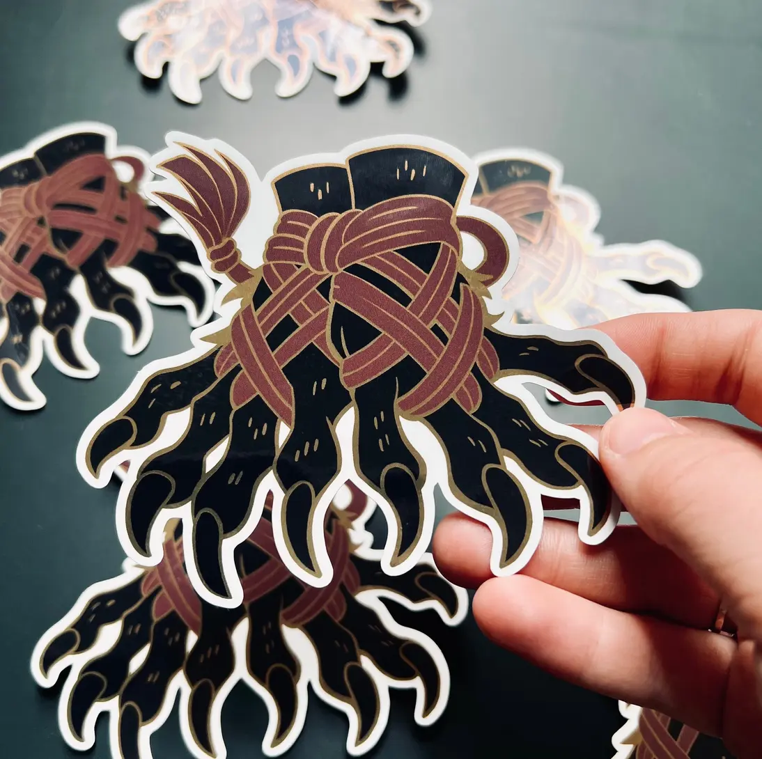 Tied Claw Sticker