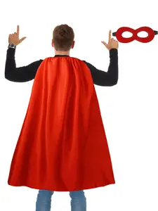 Adult Superhero Capes and Masks, Halloween Costumes, Adult Cape Superhero Party Capes, Perfect for Halloween Parties and Cosplay Events, Set, Festival