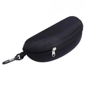 Portable Oxford Hard Shell Sunglasses Case, Zip Closure, Scratch & Drop Proof. EVA Material Durable with Clip, Lightweight for Travel & Outdoor. Sunglasses Holder Clip, Portable Sunglasses Organizer, Glasses Storage