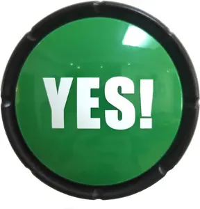 YES Sound Button Green Game Answer Speaker with Sound Durable Easy to Play Great Gag Gift for All Occasions
