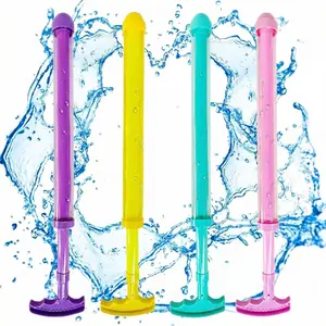 4pcs Random Color Firework Water Guns, Bulk Spray Water Guns, Outdoor Summer Pool Party Toy, 360 Degree Spraying Dual Nozzle