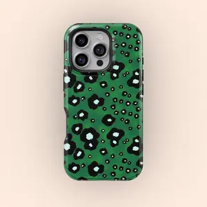 Dark Green Tortoise Magsafe Phone Case for iPhone 17 16 15 14 13 12 11 Pro Max, Animal Print Cases