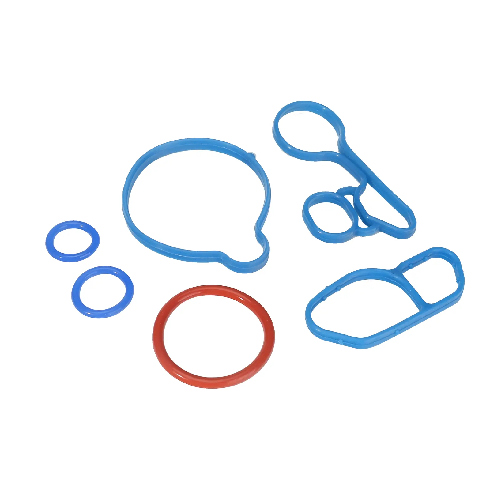 3MIRRORS Superior Quality Seals Engine Oil Cooler Filter Gasket Repair Seal Kit (6 Pieces), Direct Fit for Chevrolet Cruze, Sonic, Trax, Barina TM 1.4L Turbo, OE#55565385,55568536,55568539,55568540,55565619