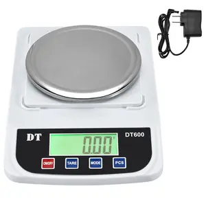 Digital Lab Scale 600g x 0.01g Precision Electronic Scale LCD Display Analytical Balance Jewelry Scale Scientific Scale 0.01g Accuracy