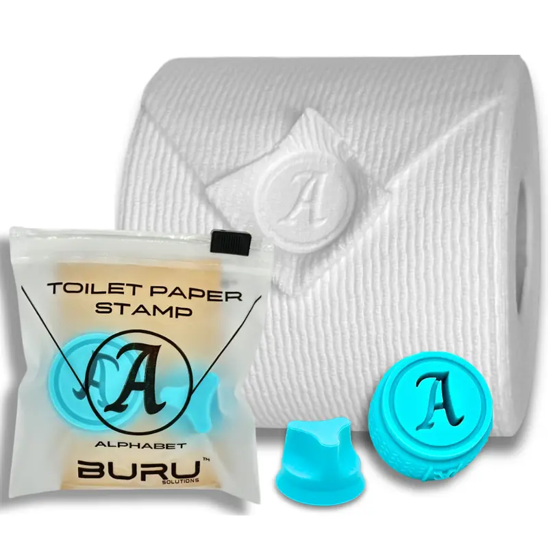 BURU SOLUTIONS Toilet Paper Stamp Alphabet (Letter A) - Elevate you Bathroom Decor! Decoration Elegant