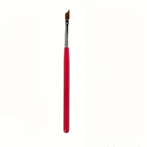 French Tip Nail Art Brush – Half-Moon Precision Gel Detail Pen with Green Handle, Durable & Easy-Clean Design for Professional DIY Manicures & Pedicures, Nail Art Tools