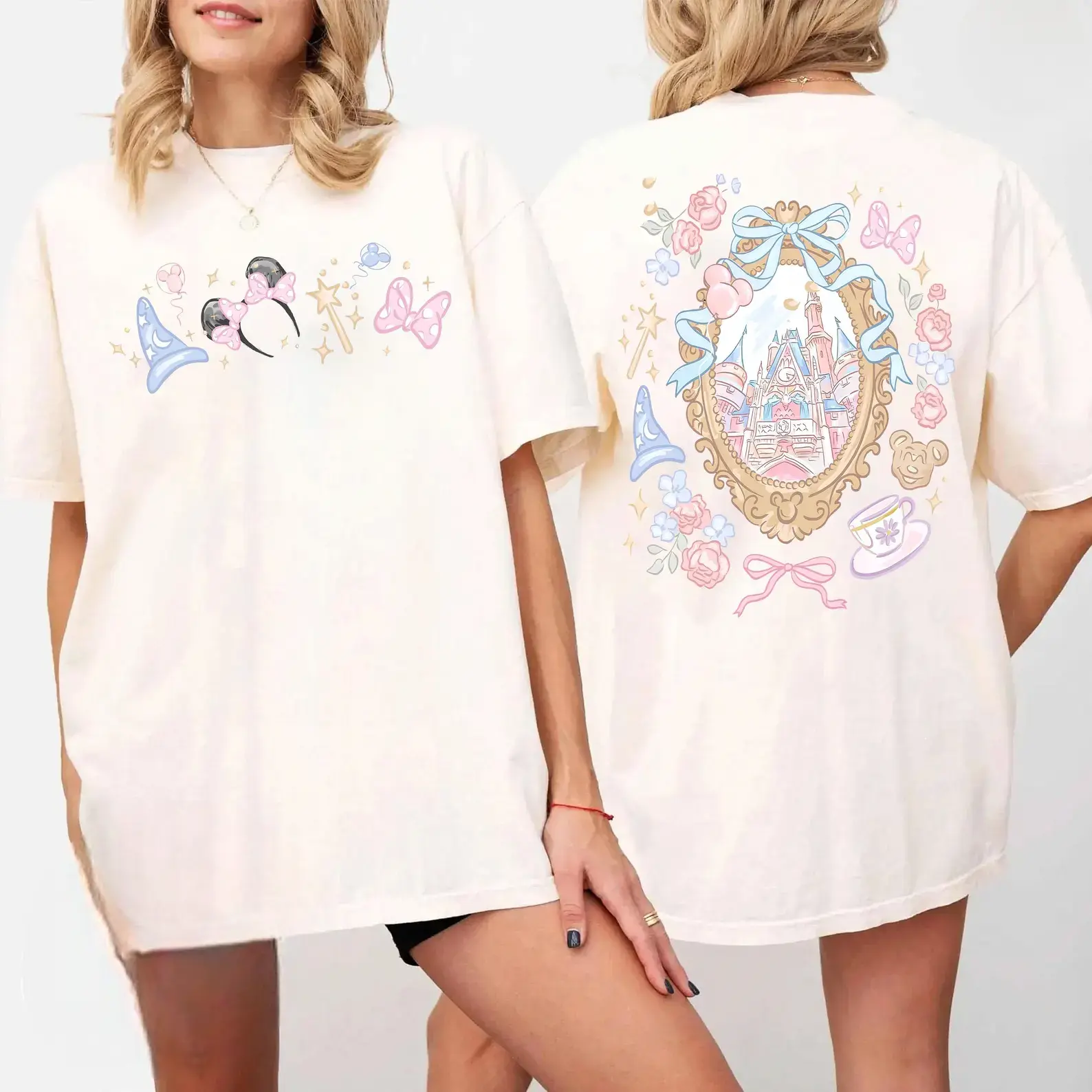 WDW Minnie Ears Shirt, WDW Coquette Castle Tee, Minnie Bow Magic Shirt, WDW Girls Trip Vacation Outfit