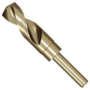 Cobalt Drill Bit 1 Inch High Speed Steel M35 Reduced Shank Twist Drill Bit for Metal, Cast Iron, Stainless Steel, Alloy, Non-Ferrous Etc.