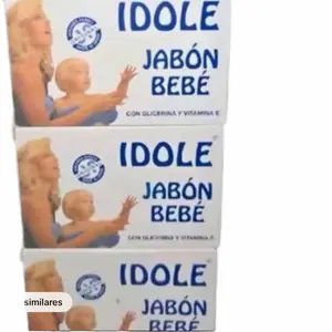 Idole Baby Soap Pack of 3 Gentle Cleansing with Glycerine and Vitamin E for Soft Skin Idole Jabón Bebé