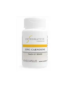 Integrative Therapeutics Zinc-Carnosine - Digestive & Gut Health Support* - GI Tract Supplement - Vegan, Gluten-Free & Dairy-Free - 60 Capsules (60 Servings)