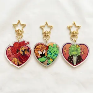 Avery and D3rlord3 heart acrylic keychain, Searching for a real world exists (SFAWTDE) ARG, Gift