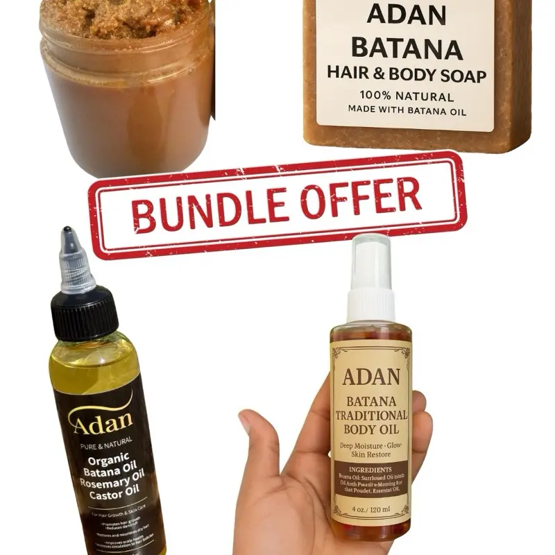 Adan hair super Batana hair and body   (4 oz raw Batana oil )