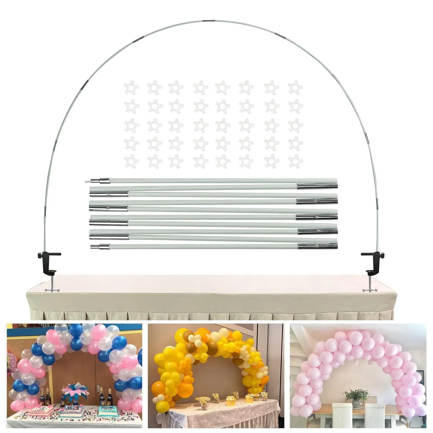 Table Balloon Arch Kit, 12Ft Balloon Garland Stand For Party Decoration