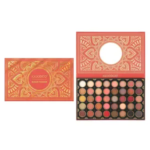 40-Color Chrome Shimmer Eyeshadow Palette, Intense Metallic High-Shine Finish, Easy to Blend, High Color Payoff, Matte & Sparkle, Long-lasting Eye Makeup Cosmetic
