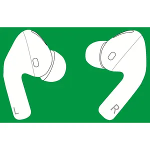 Meenova OEM Left and Right Earbuds Replacement for Pods Pro (1st Generation), A Pair of A2084 A2083 L & R Ear Sides Only, Compatible with Original Air Pros A2190 Charging Case Earpad, Not New Pod Pro Bluetooth Electronic Audio Headphone Headset Chargeable