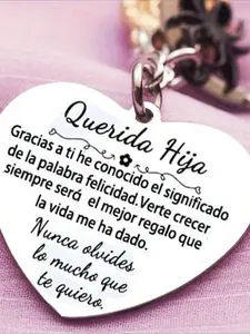 1pc Special Keychain For Bags For My Beloved Daughter From Dad, Birthday Gift