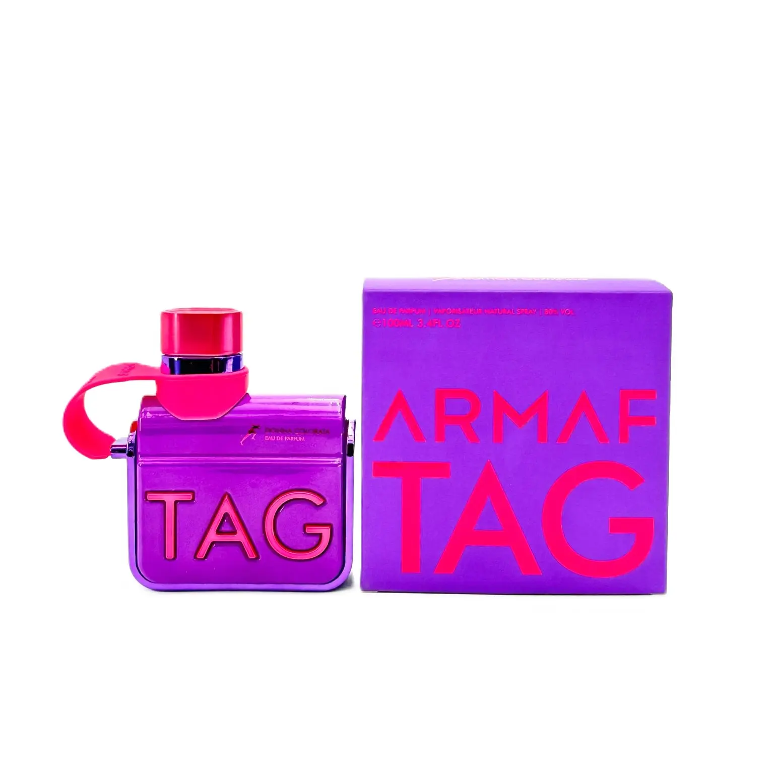 Armaf Tag Donna Colorata Eau de Parfum - 3.4 fl oz Alcohol-Based Arabian Perfumes Spray, Women's Fragrance with Long-Lasting Aromatic Scent, Citrus Woods Fragrance, Musk, Vanilla Notes, Animalic Undertones, 60-Month Shelf Life, Non-Toxic, Single Item