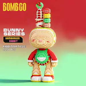 【BOMBGO 】Strress Relief, DIY accessories  Toys,Birthday Gift,Christmas Gift,Educational Building Blocks,Trend Decoration,Cool Gifts,Brick,Family Bonding BlackFriday Christmas