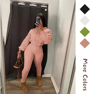 Knit Two Piece Outfits For Women Sweater Sets