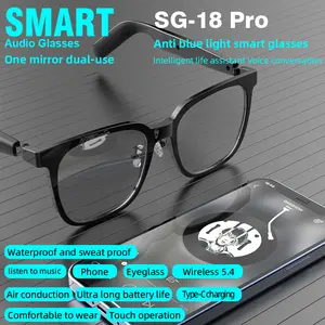 2-in-1 Smart Glasses With Magnetic Lenses Versatile, Clear Vision Enhanced Comfort TWS SG18pro