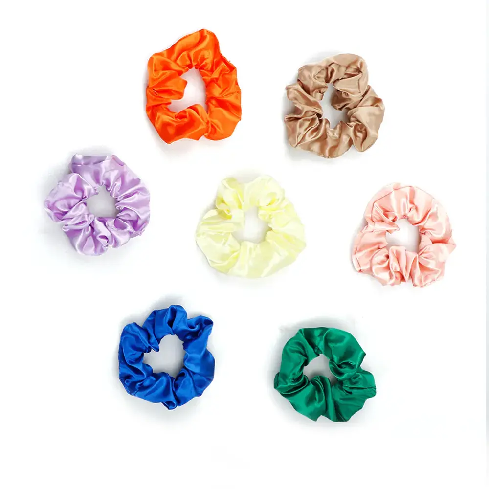 [NOT FOR SALE] Mihugass Silk Scrunchy Hairband, Satin Hair Ponytail Holder (Random Color) - Women's Fashion Hair Accessories (Hairbands & Scrunchies)