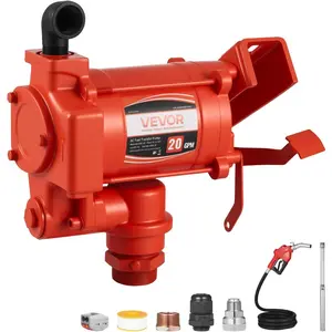 Spring new arrivals Fuel Transfer Pump 110V, 20 GPM 76 L/min, AC Electric Oil Transfer Pump, with Auto Shut-Off Fuel Nozzle & Discharge Hose, High Flow Kit for Gasoline, Diesel, Kerosene, Biodiesel, Ethanol Blends