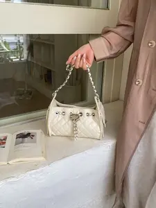 High-Style 2026 New Rhombus Chain Drawstring Underarm Bag, Women's Single Shoulder Crossbody Bag, Fashionable and Practical Design