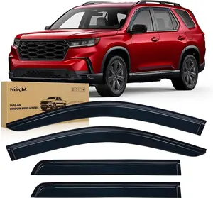 Nilight Window Visors for Honda Pilot 2023 2024 2025 2026, Out-Channel Window Wind Deflectors Rain Guards -4PCS