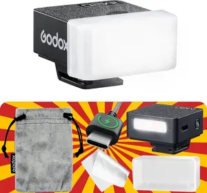 Godox iM20 with Diffuser Godox Flash USB-C Charging, Camera Flash GN 12, with 5 Levels Flash Power, 440 Full-Power Flashes Mini Flash for Sony zv1/Sony zve10 /Ricoh gr3/Fuji f1【not for ZV-1F】