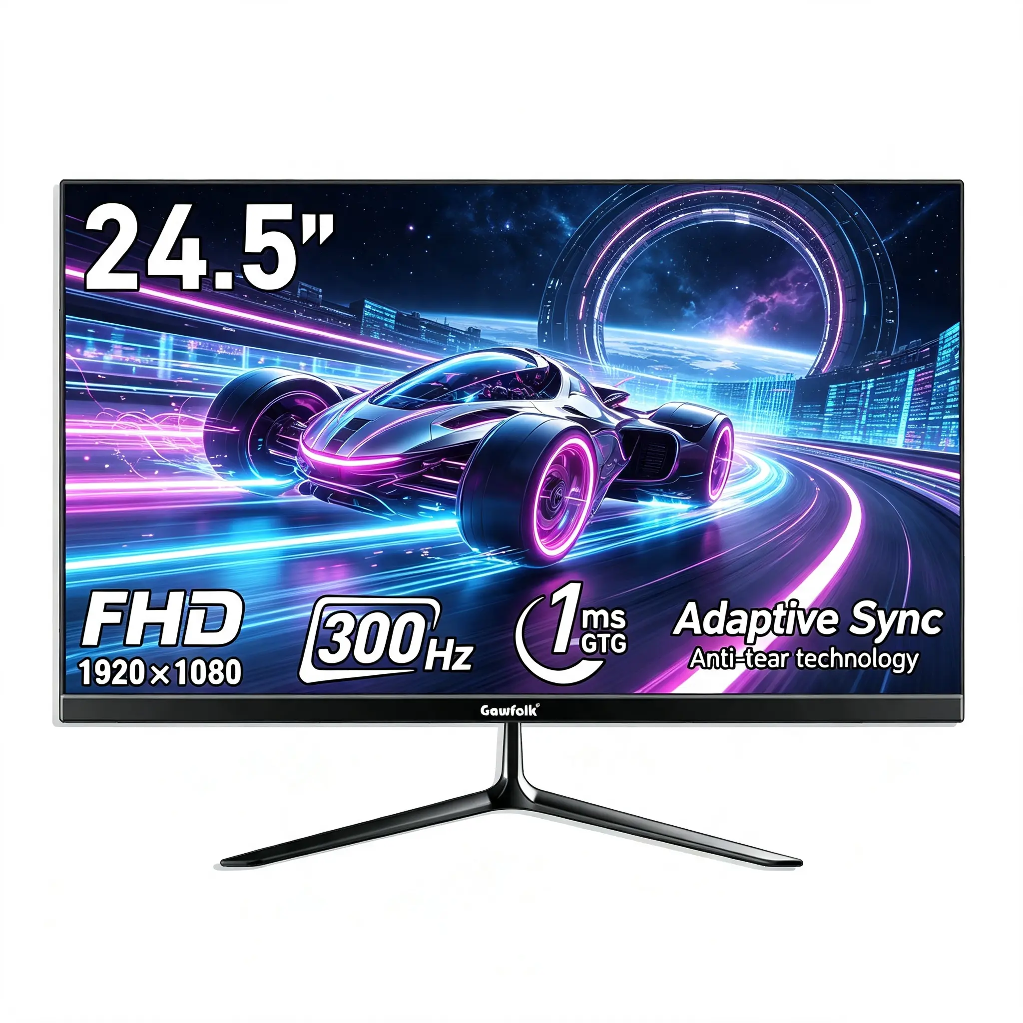 CRUA 24" FHD 1080P Curved Gaming Monitor - 180Hz/75Hz, 2800R, AMD FreeSync, 120%sRGB, 3000:1 Contrast Ratio, Low Blue Light, HDMI 1.4, DP 1.2, 3.5mm Audio, 75x75mm Wall Mount, Black for PC Gaming & Streaming Monitors,back to school,back to school haul
