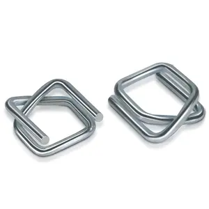 Heavy Duty Galvanized Wire Buckle for 1/2" Width Cord Strapping Pack of 100 with Galvanized Coating