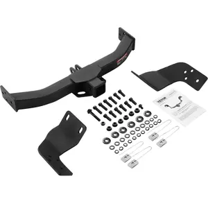 VEVOR Class 3 Trailer Hitch,  2-Inch Receiver, Q455B Steel Tube Frame, Compatible with 2017-2023 Honda CR-V, 6000 lbs, Multi-Fit Hitch to Receive Ball Mount, Cargo Carrier, Bike Rack, Tow Hook, Black