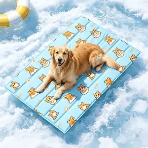 Large Dog Cooling Mat 43" x 28", Pet Cooling Mat with Non-Toxic Solid Gel, Self-Cooling Pad for Dogs & Cats, Waterproof, Durable Cooling Bed for Indoor, Outdoor, Summer