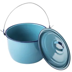 Hoya de 1.5 litros Clásica “Cinsa “ Enamel coated 1.5 liter classic kettle with lid and wire handle