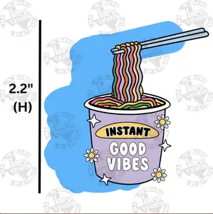 Instant Good Vibes Acrylic Blank + Decal