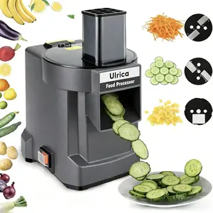 ULRICA 4-in-1 Electric Veggie Chopper Slicer: Multi-Functional Dicer Grater for Potato, Carrot & Onion