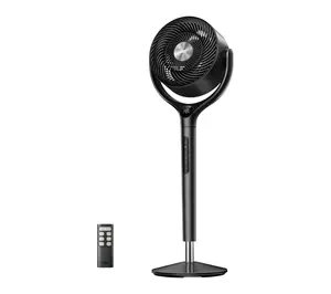 DREO 9 in. Adjustable Pedestal Floor Fan, W/Remote and 120 Osc