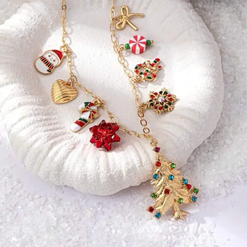 Christmas Holiday Charm Necklace