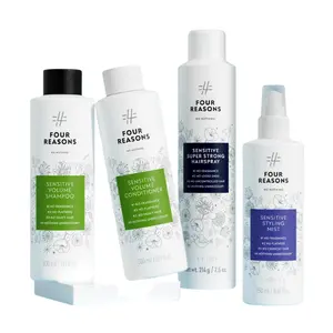 Long-Lasting Style Kit with Sensitive Volume Shampoo 300ml, Conditioner 300ml, Styling Mist 250ml & Super Strong Hairspray 7.5 oz - Haircare Essentials - Gel Lightweight Daily