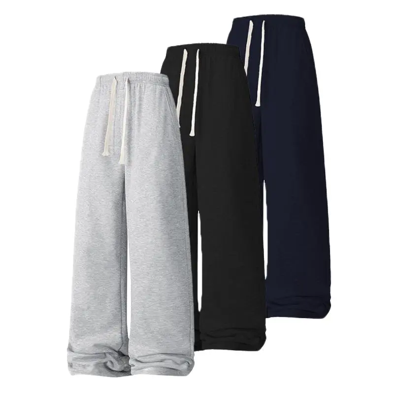 Men’s fleece sweatpants with drawstring, comfortable wear and warmth for everyday use as well as sports and outdoor activities, men’s joggers Athletic Stretchy Material