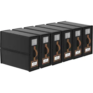 6 Pack Bed Sheets Organizers And,Sheets Set Folder with Handle,Foldable Bedding Box For,Duvet Cover(King Size-3.7 Gal,Black)